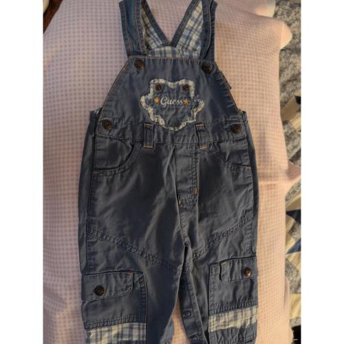The Baby Guess Bib Overalls Denim Jeans in size 3-6...