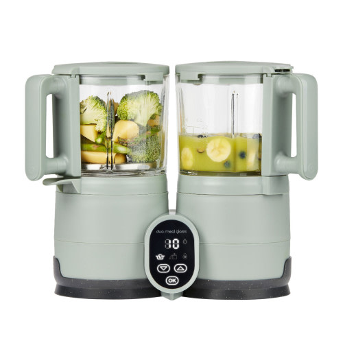 Babymoov Duo Meal Station Glass Baby Food Maker 4-in-1 - Sage