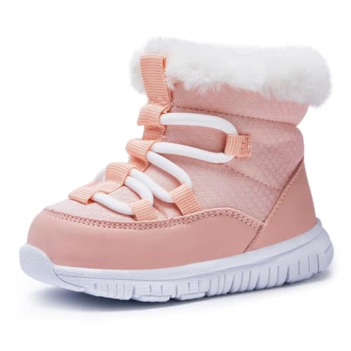 BMCiTYBM Girls Boys Snow Boots Warm Winter Fur Lined Baby Shoes (Infant/Toddler/Little Kid)