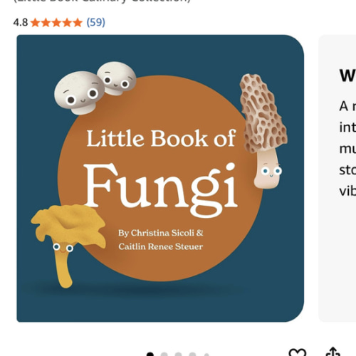 Little Book of Fungi Board Book for Babies and Toddlers Exploring Mushroom Facts and Clever Rhymes Classroom Learning Resource Baby 0-12 Months Ages ... Chunky Deli (Little Book Culinary Collection)