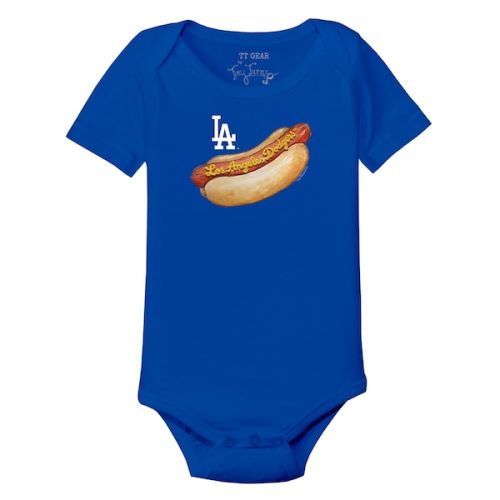 Infant Los Angeles Dodgers Tiny Turnip Royal Hot Dog Bodysuit