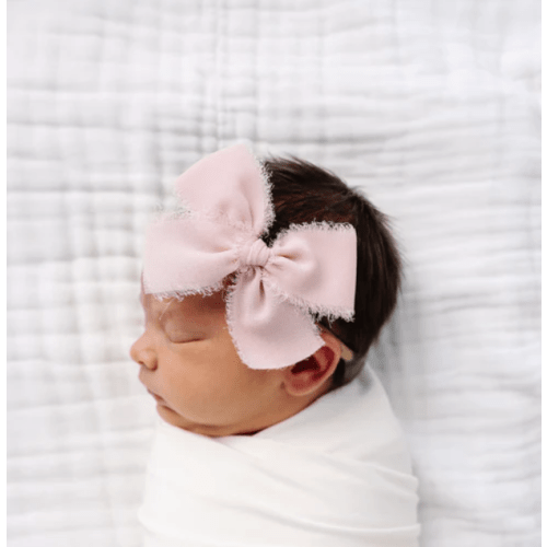 Chiffon Bow - Blush Headband