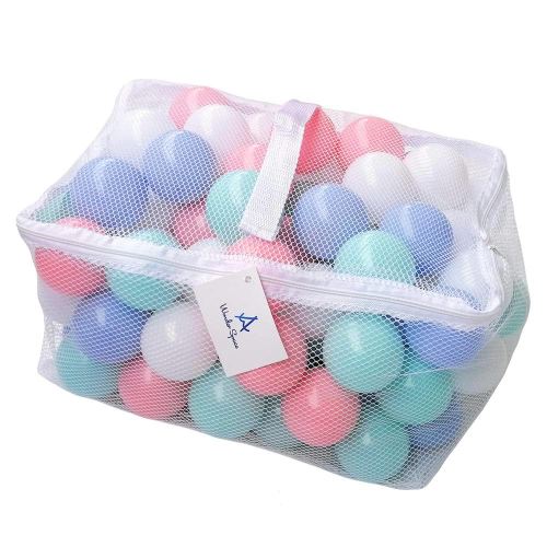 Wonder Space Soft Pit Balls, Chemical-Free Crush Proof Plastic Ocean Ball, BPA Free with No Smell, Safe for Toddler Ball Pit/Kiddie Pool/Indoor Baby Playpen