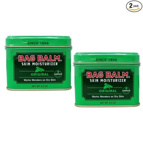 Bag Balm Vermont's Original for Cracked Hands, Dry Skin - Moisturizing Lotion Salve 8 Ounce - 2 Pack
