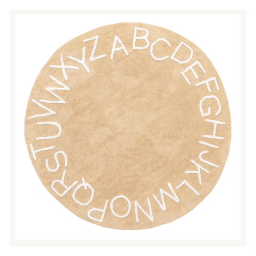 Alphabet Nursery Washable Rug | Tan – Rugs USA
