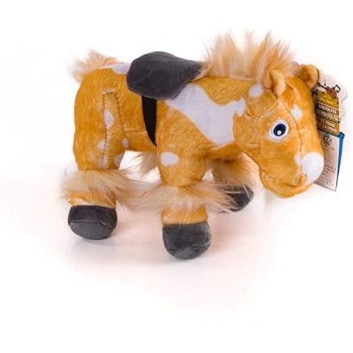 LA GRANJA DE ZENÓN Caballo Percherón Musical Stuffed Animal 8-Inch Soft and Huggable Plush Toy with Music, Beloved El Reino Infantil Character