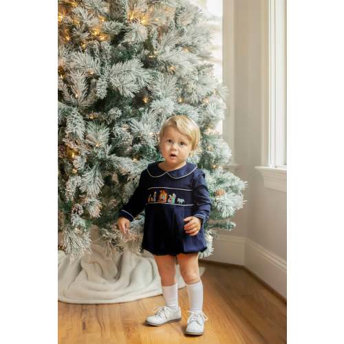Boy’s Smocked Nativity Bubble