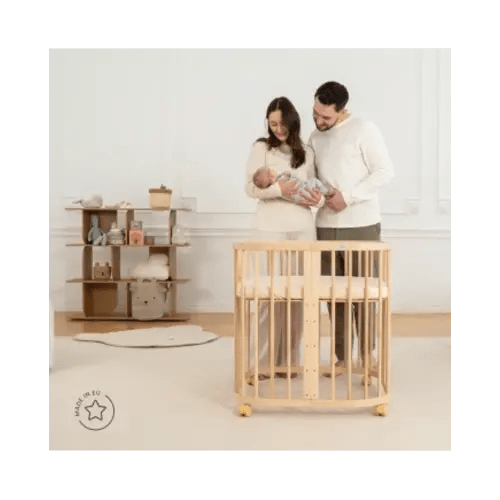7in1 Baby crib with mattress - Natural wood