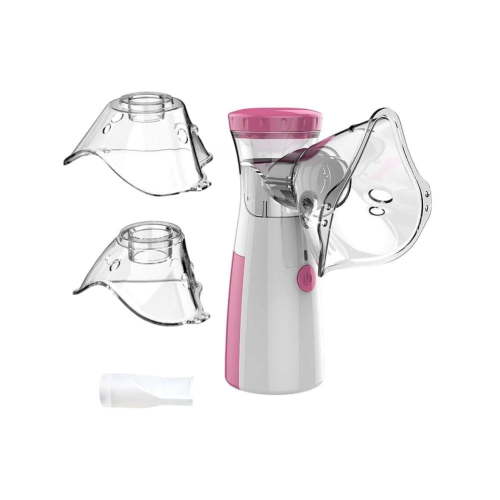 Handheld Microgrid Atomizer, Household Adult , Child Atomizer, Portable At -(Pink)