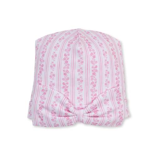 Watercolor Floral Stripes Pink Novelty Hat