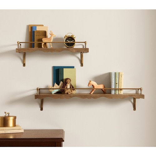 Chris Loves Julia Metal and Wood Shelf (36") | Pottery Barn Kids