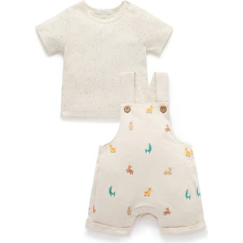 Turtle Broderie Overall and Tee Set