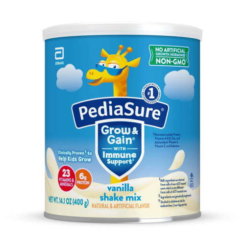 PediaSure Grow & Gain Shake Mix Powder, Vanilla, 14.1 oz Can, 8 Servings