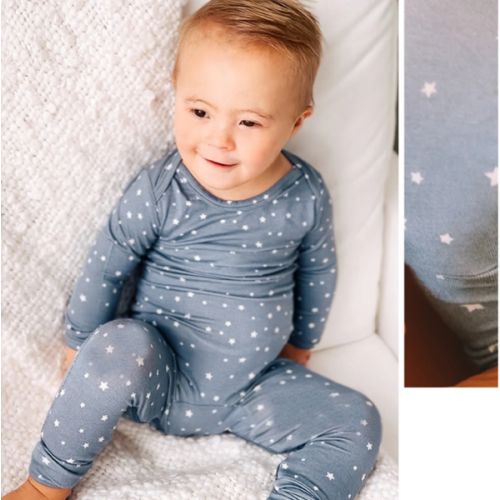 Dream Denim Blue Convertible Footie Pajamas | günamüna