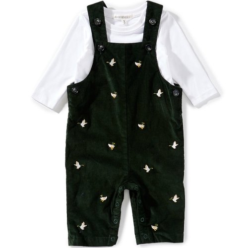 Adventurewear 360 Baby Boys Embroidered Duck Schiffli Overall