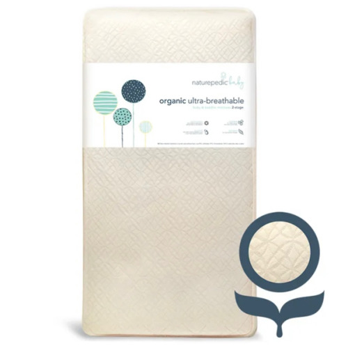 Organic Breathable Ultra Baby Crib Mattress (2-Stage)