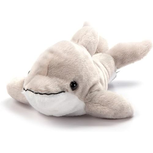 The Petting Zoo Dolphin Stuffed Animal Plushie, Gifts for Kids, Scoopz Sealife Animals, Grey Dolphin Plush Toy, 8 inches