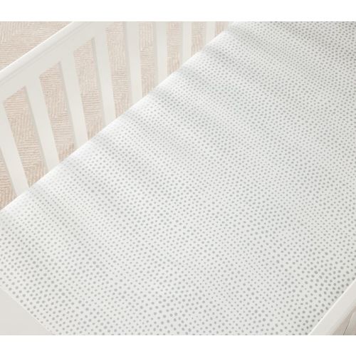 Falling Dot Organic Crib Fitted Sheet