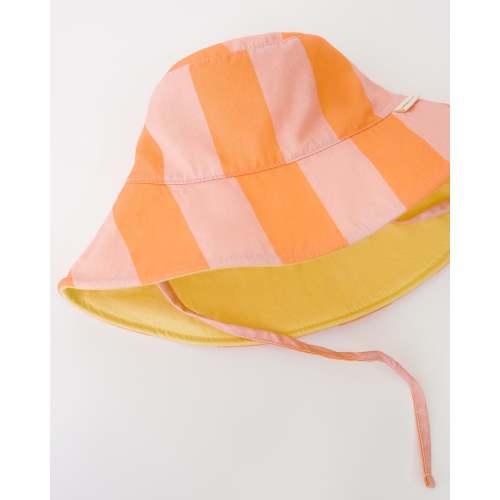 Big Floppy Reversible Sun Hat | Blue Pinstripe- Kindred Bravely
