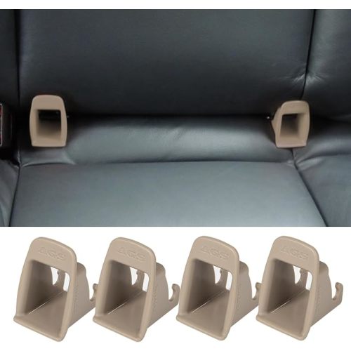 ISOFIX Interface Belt Latch Guide, 2 Pcs Car Seat ISOFIX Interface Buckle Fixed Guide Groove Car Seat Bracket Connector, Black