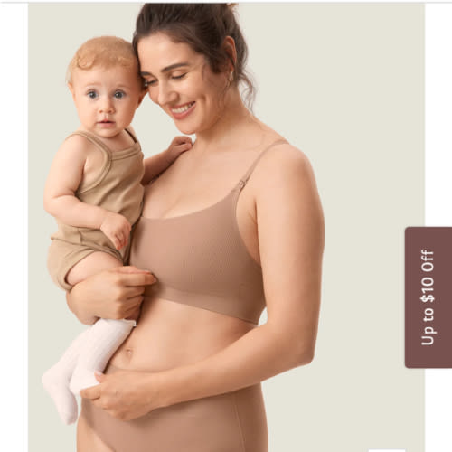 Ribbed Scoop Nursing Bralette