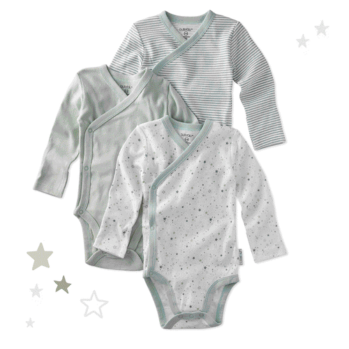 STERLING 3-Pack Side Snap Bodysuit