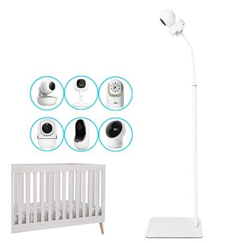 GUCHO Baby Monitor Mount Floor Stand Holder Compatible with Hello Baby,Infant Optics DXR-8 Pro,Nanit Pro,UKSUP,Vtech,OKAIDI Baby Monitor, Adjustable Universal Baby Monitor Mount
