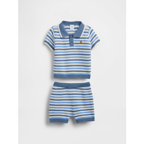Baby Sweater Polo Outfit Set