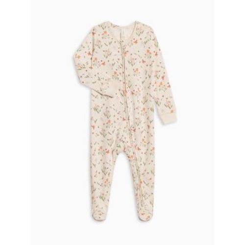 Colored Organics Peyton Zipper Sleeper - Butterfly / Fog + Mint Butterfly / Fog + Mint 0-3M