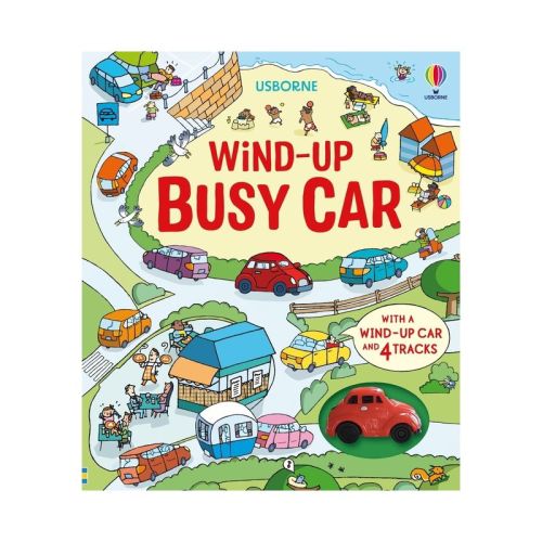 Wind-Up Busy Car - by Fiona Watt (Board Book)