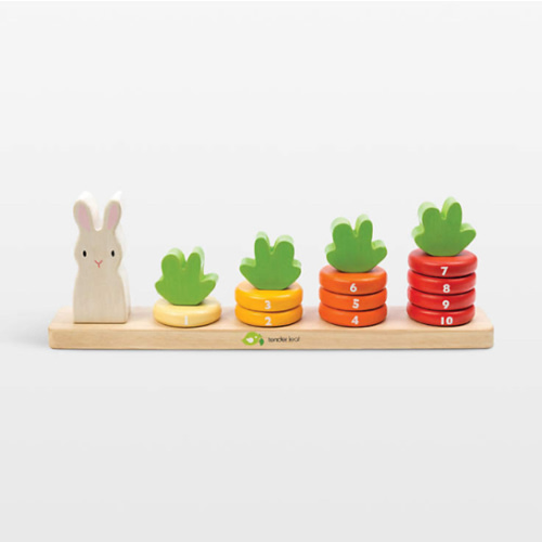 Tender Leaf Wooden Baby Counting Carrots Toy