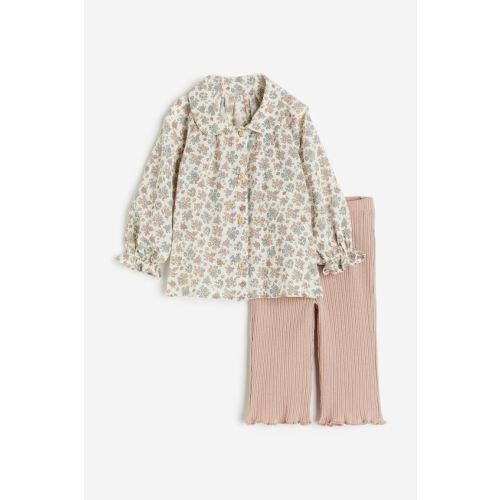 2-piece Blouse and Leggings Set