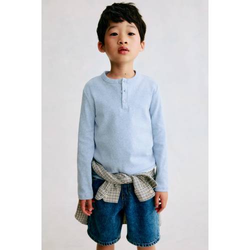 COTTON HENLEY SHIRT