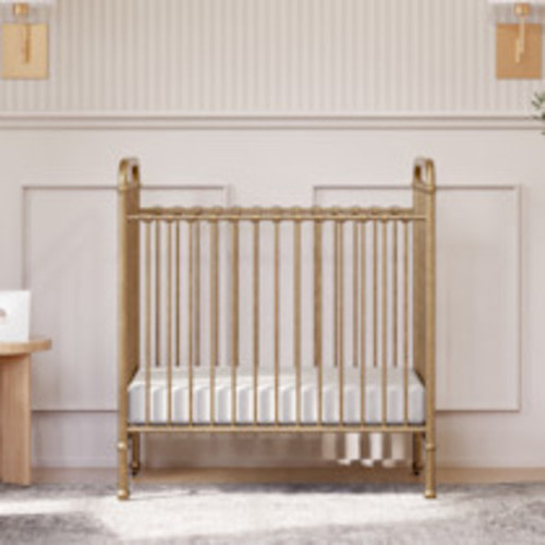 Namesake Abigail 3-in-1 Convertible Mini Crib - Vintage Gold