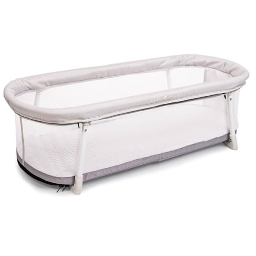 Baby Delight Snuggle Nest Bassinet, Portable Baby Bed, for Infants 0 – 5 Months, Driftwood Grey