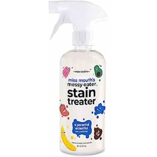Miss Mouth's Messy Eater Stain Treater Spray - 16oz Stain Remover - Newborn & Baby Essentials - No Dry Cleaning Food, Grease, Coffee Off Laundry, Underwear, Fabric