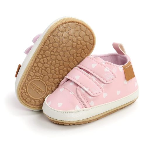 Clowora Baby Boys Girls Shoes Non-Slip Rubber Sole Sneakers Infant First Walking Toddler Crib Shoes Newborn Loafers Flats.
