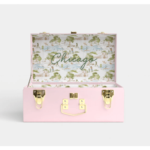 Mini Trunk - Pink - Heritage Hunt / Embroidery