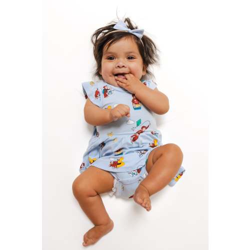 Twirl Bodysuit Dress in Curious George