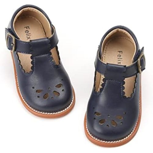 Felix & Flora Toddler Little Girl Mary Jane Dress Shoes - Ballet Flats for Girl Party School Shoes