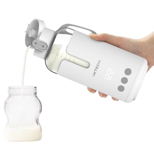 IXTECH Portable Water Warmer for Travel, Instant Breastmilk, Baby Formula, Water, Portable Bottle Warmer, 8., Ounces with Adjustable Temperature Control, Rechargeable and Wireless.