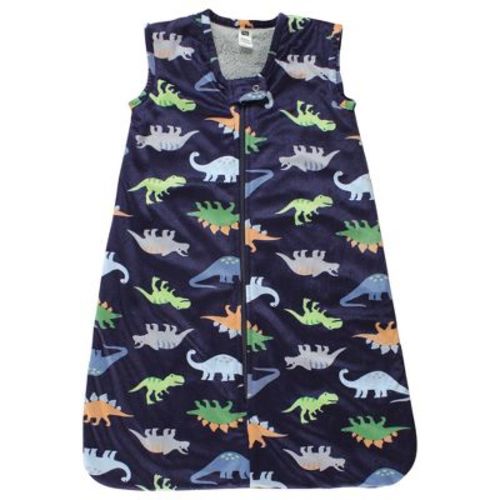 Hudson Baby Infant Boy Plush Faux Fur Sleeping Bag, Wearable Blanket, Dinosaurs