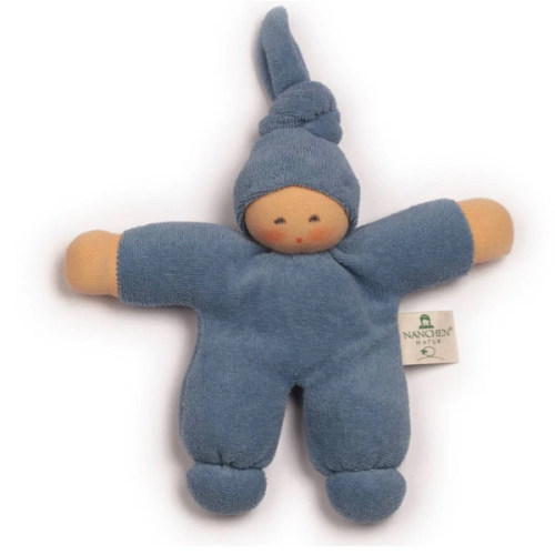 Blue Organic Terry Doll
