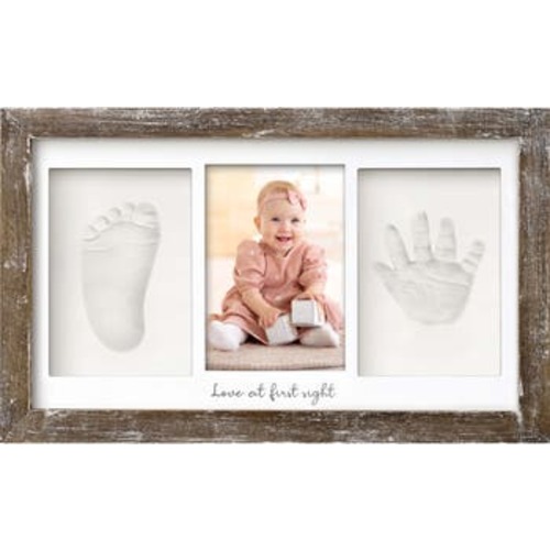Baby Handprint & Footprint Keepsake Duo Frame