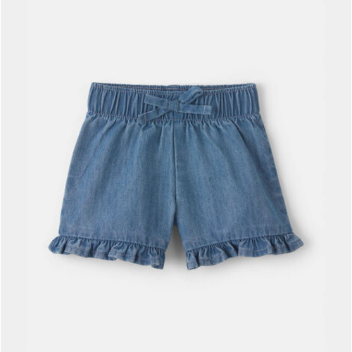 Baby Girl Denim Ruffle Shorts - Medium Wash - OshKosh B'gosh | Carter's