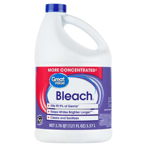 Great Value Concentrated Liquid Bleach, 121 fl oz