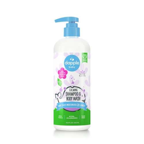 Dapple Baby Shampoo and Body Wash, Lavender Jasmine Hypoallergenic Baby Wash, 16.9 fl oz