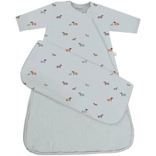 GUNAMUNA Long-Sleeve Sleep Sack for Babies and Toddlers, Wearable Sleep Bag, Easy Diaper Changes, Soft Rayon, 2.5 TOG