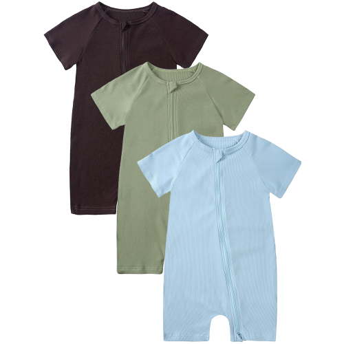 2 Way Zipper Romper 3 pack - 3-6 Month