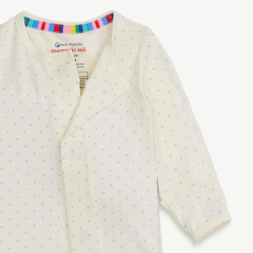 pin dot cream modal magnetic parent favorite footie – Magnetic Me